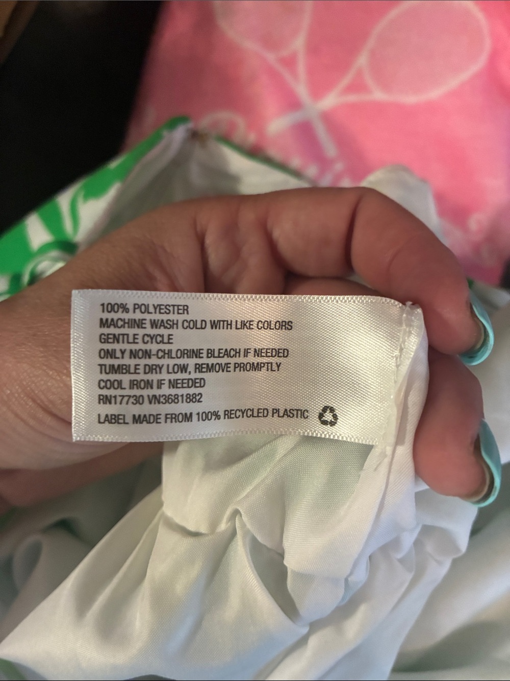 Lilly Pulitzer for Target Green & White Palm-Print Wide-Leg Jumpsuit w/ pockets - Picture 13 of 13